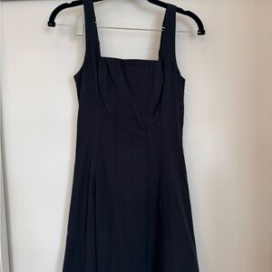 Abercrombie & Fitch Black Midi Dress